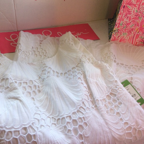 Lilly Pulitzer Jumbo Seashell Eyelet Dress - Picture 8 of 13